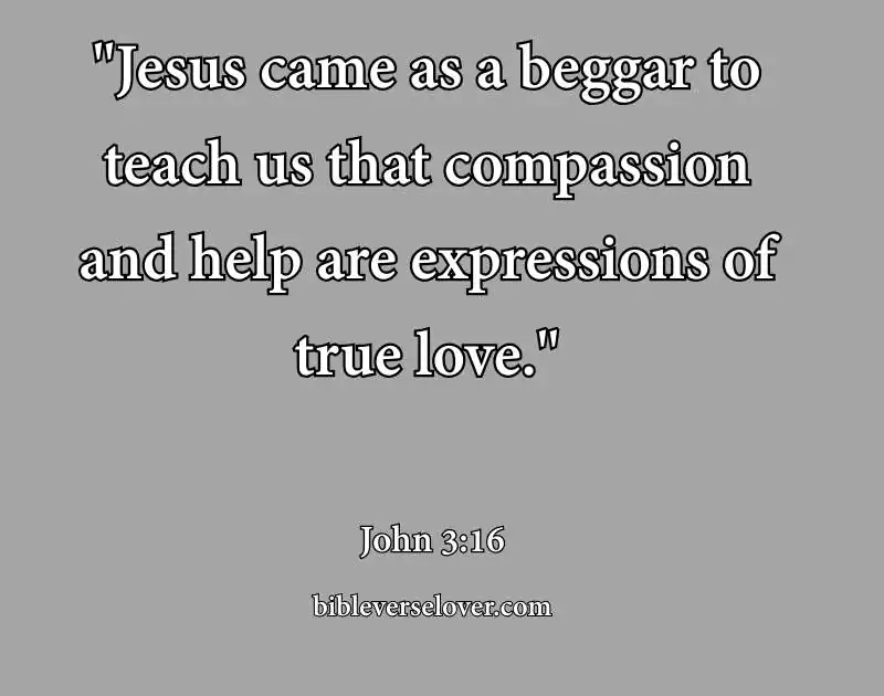 jesus disguised as beggar bible verse