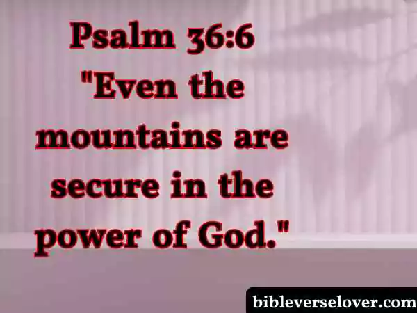 Bible Verses About Mountains