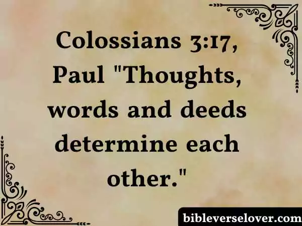 Thought words and deeds bible verse