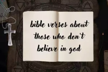 bible verses about those who don't believe in god