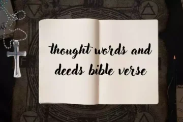 thought words and deeds bible verse