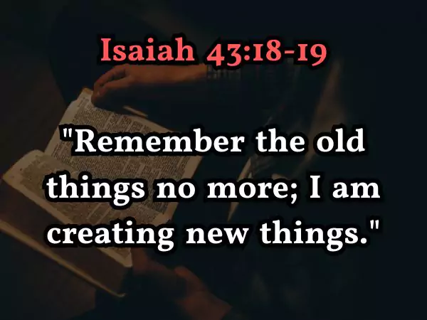 New beginnings verses in the bible